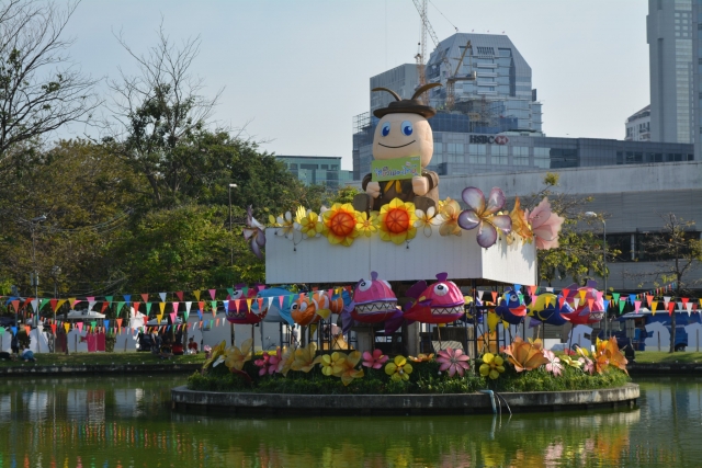 Bangkok, Lumpini Park, Chinees nieuwjaar, Backpackjunkies